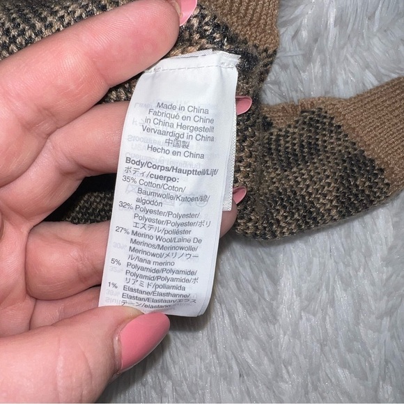 J. Crew Leopard Print Cardigan Sweater size Medium Animal Print Oversized - Picture 3 of 5